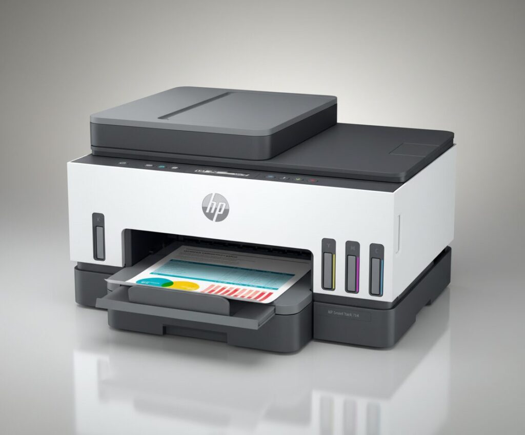 HP Multifuncional Smart Tank 754 - cena hero gerada por IA a partir da foto oficial