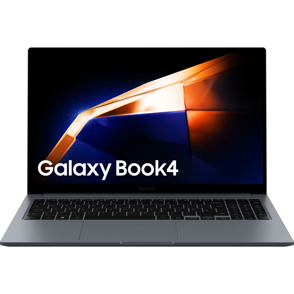 Notebook Samsung Galaxy Book4 15.6" Intel Core i5 8GB/512GB Windows 11 Home em foto oficial do fabricante, angulo 3