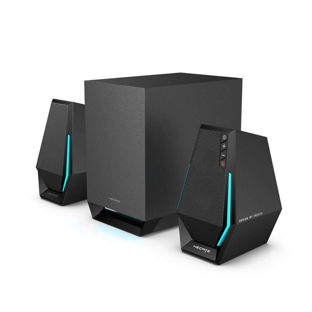 Caixa de Som Gamer Edifier G1500 MAX Hecate em foto oficial do fabricante